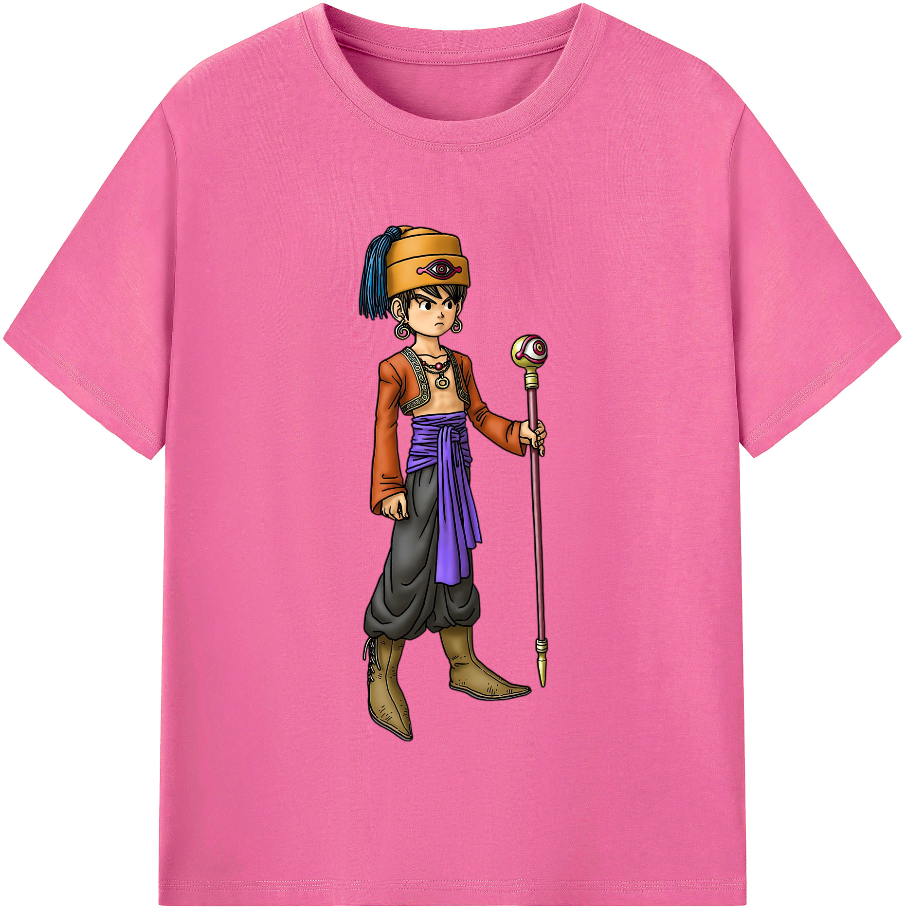 （画像用） ドラゴンクエスト Doragon Kuesuto Dragon Quest レディースカジュアルプリントTシャツ（綿100％）